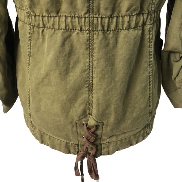 Anthropologie HEI HEI Green Hooded Anorak Utility Jacket Size XS - Picture 11 of 15